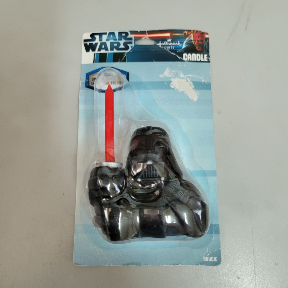 RARE! Star Wars Darth Vader Hallmark Party Candle Lightsaber WicK New 2012